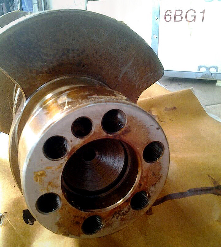 Diessl Engine 6BG1 1-12310-448-0 Forged Steel Crankshaft For ISUZU ZX200-1/ZX200-5G Excavator Spare Parts