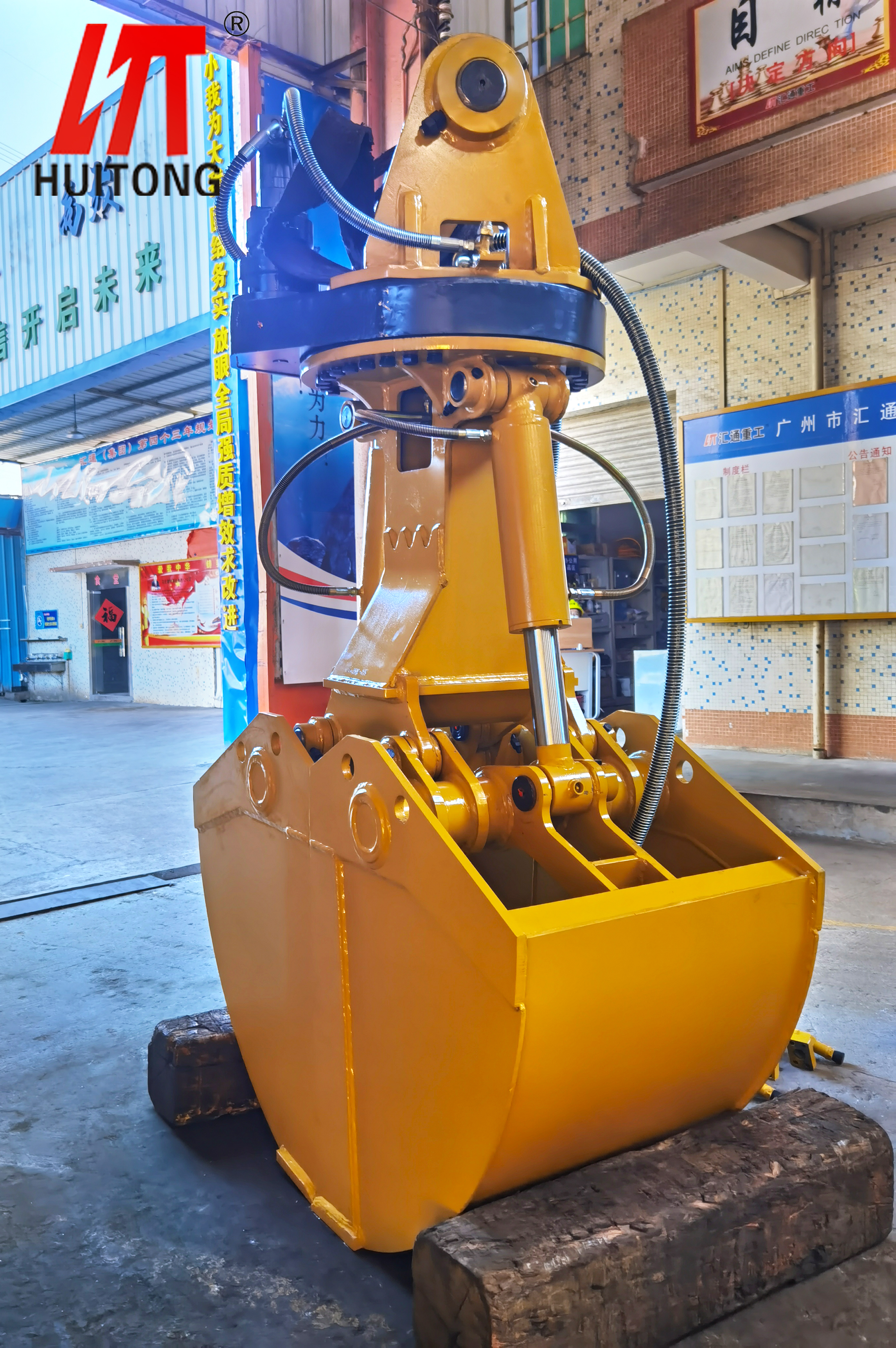 Clamshell Hydraulic Scrap Bucket For 20 Ton 30 Ton Excavator