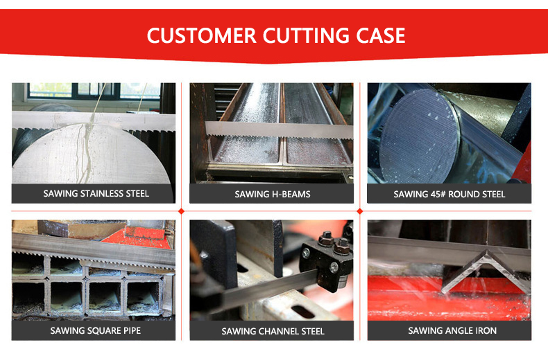 Horizontal Band Saw Automatic CNC Sawing Machine Metal Cutting 800mm