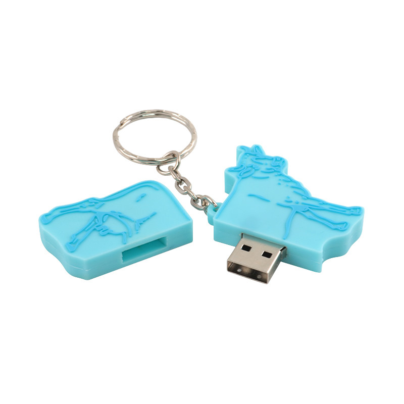 Custom PVC and Silicone USB Flash Drives with USB 2.0/3.0 Interface