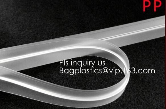 PP/PE/PVC/EVA Plastic Flange Zipper For Pouch, PP Plastic Press To Close
