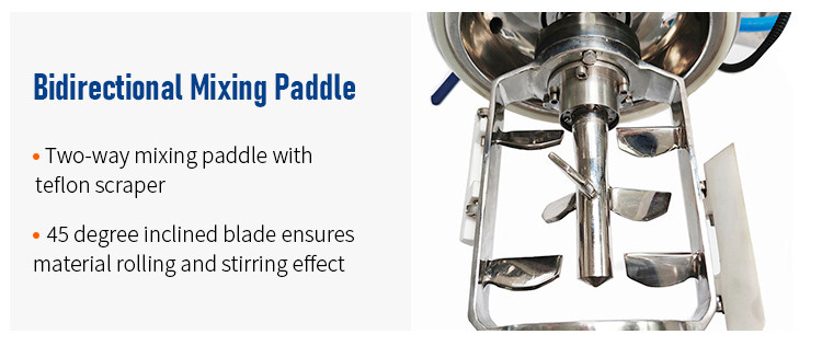 100L Vacuum High Shear Emulsifier Mixer Hydraulic Lifting Type Rustproof