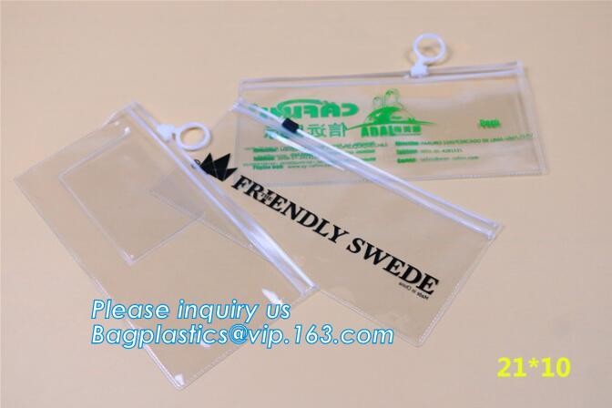 k Zipper Slider Bags Heavy Duty, MultiFunctional clear zipper slider pvc bikini packing swimming bag, frosted swim