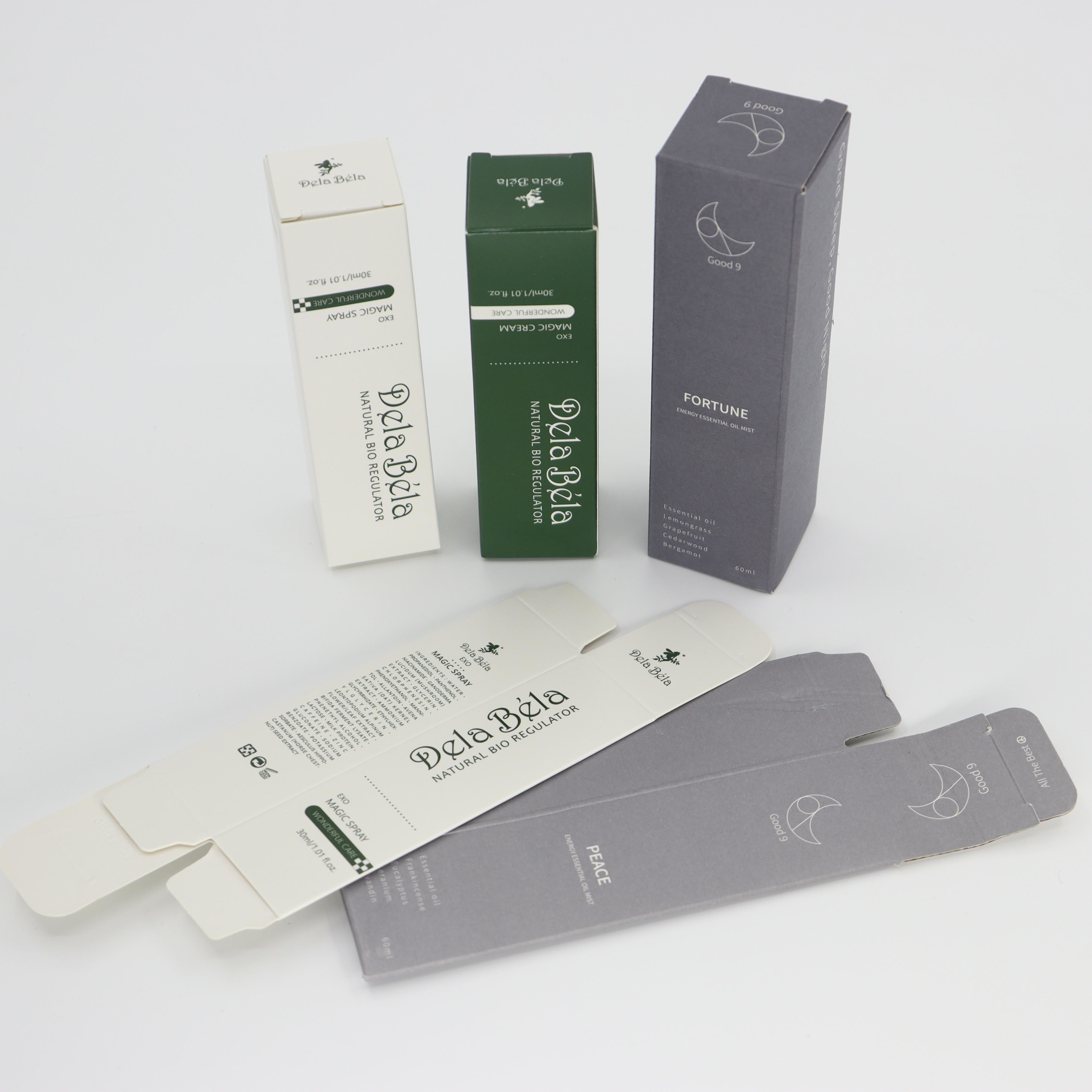 Wholesale custom printed cosmetic packaging boxes custom gift box packaging with logo skin care essential oil box