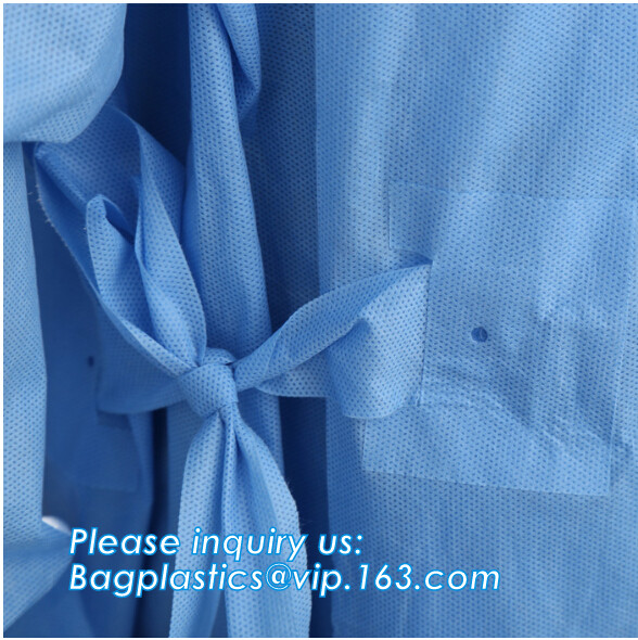 Children Patient Gown/Surgical Gown With Short Sleeve, Disposable Nonwoven Surgical Gown For Medical/Hospital nurse doc