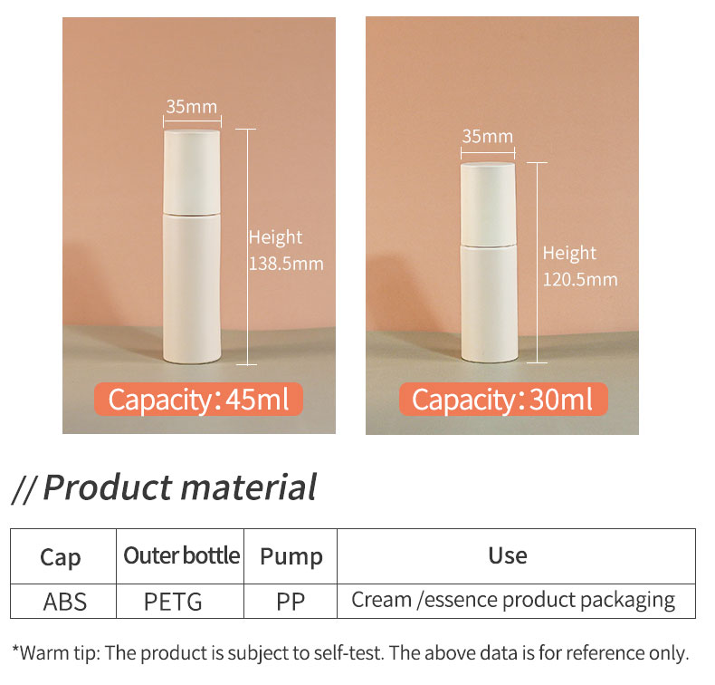 120ml 150ml PETG Bottle Duck Tip Pump Shampoo Bottle For Skincare