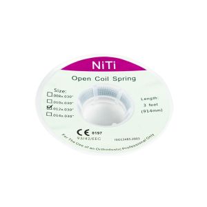 China High Elasticity Nickel Titanium Open Coil Spring for Orthodontic Spacing Consistent Force Delivery in Multiple Sizes on sale