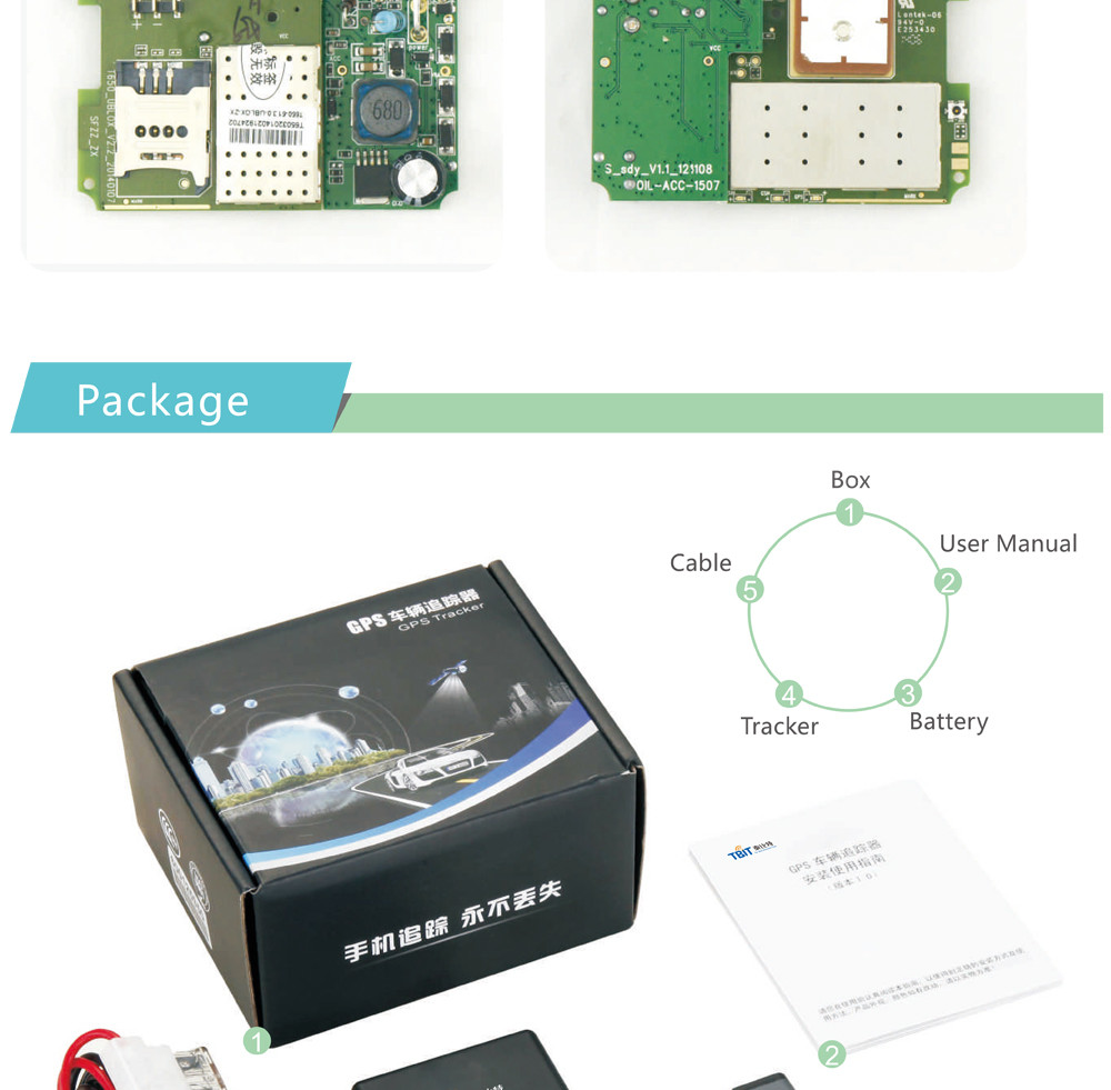 IOS APP / Android APP GPS Tracking Devices For Vehicles Battery Powered