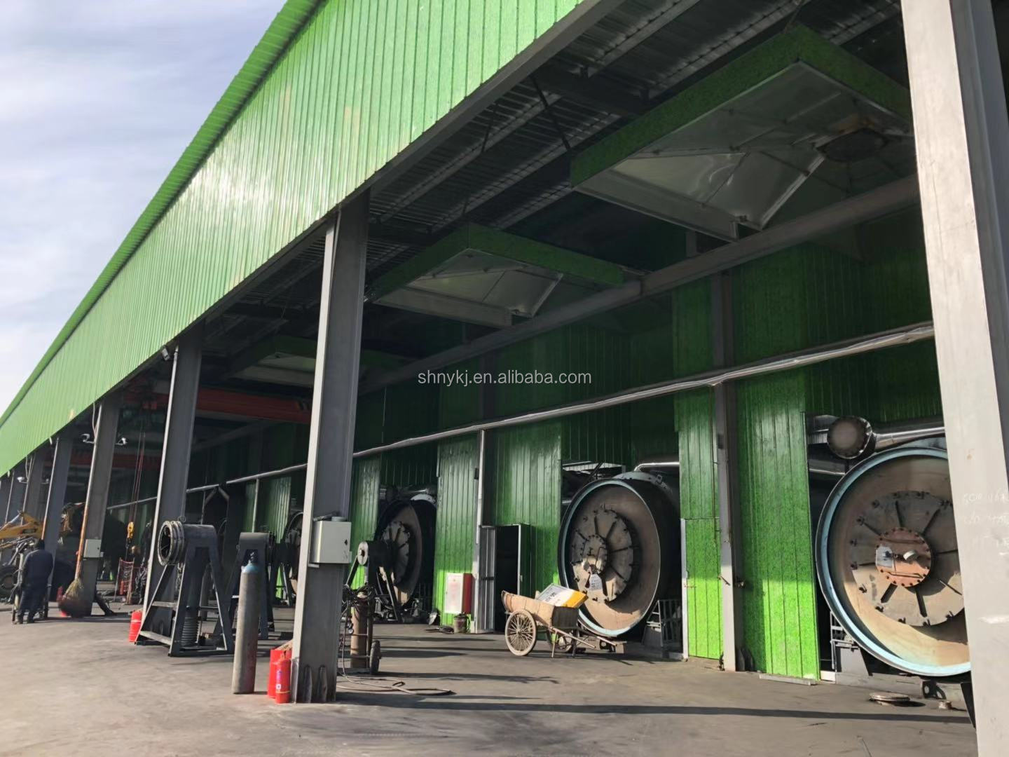 Tire Recycling Machine Pyrolysis Waste Tire To Oil Production Line Oil Recycling