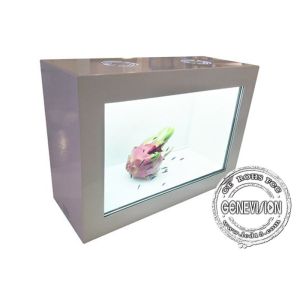 FHD Android Transparent LCD Showcase For Advertising Exhibition