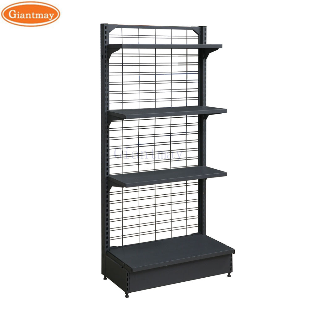 Stable Structure Chips Grocery Rack For Store Mesh Supermarket Gondola Shelving