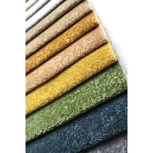 Custom-made 100% Polyester Velvet Sofa Fabric with 142cm Width and 430 GSM for