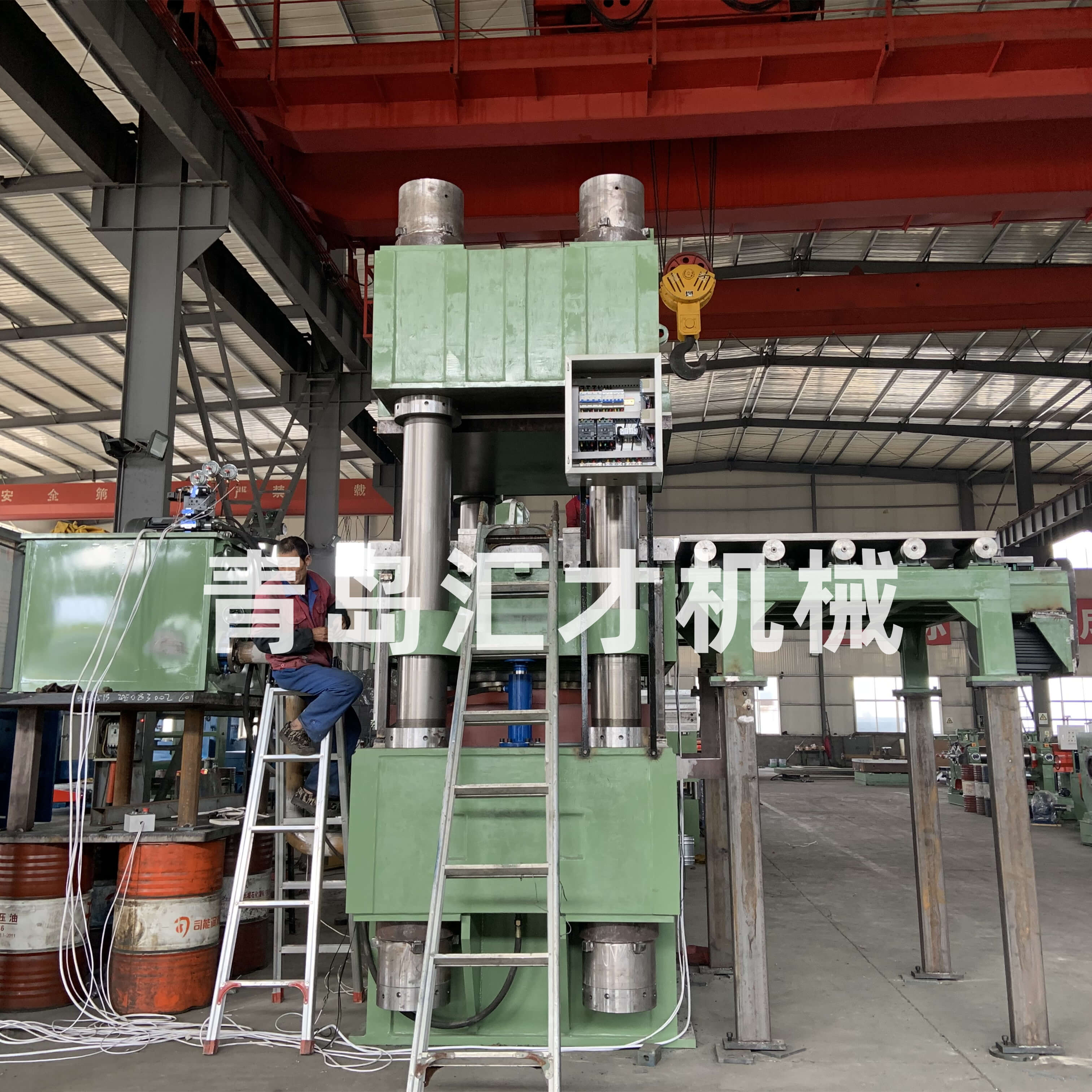 1900 Seismic Isolation Bearing Vulcanizing Press Machine with 800 mm Plate Clearance