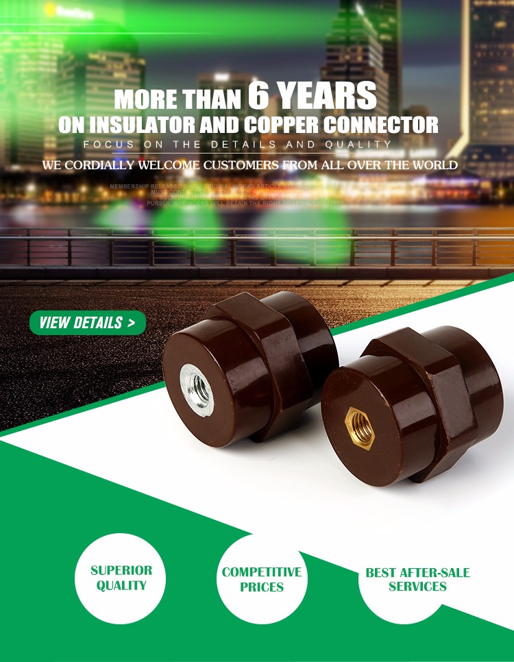 SEP series electrical Hexagon dimension Busbar insulator