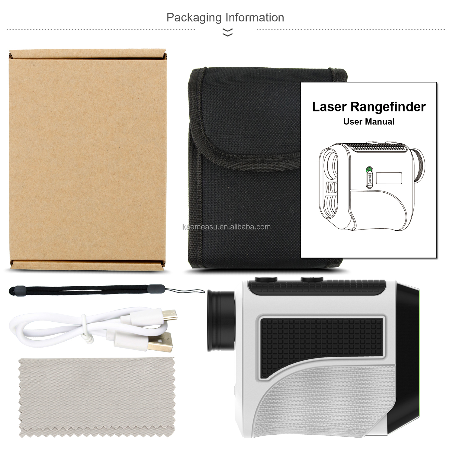 F600m Golf Rangefinder Lightweight Laser Meter Professional Golf Use with Slope Flag Lock