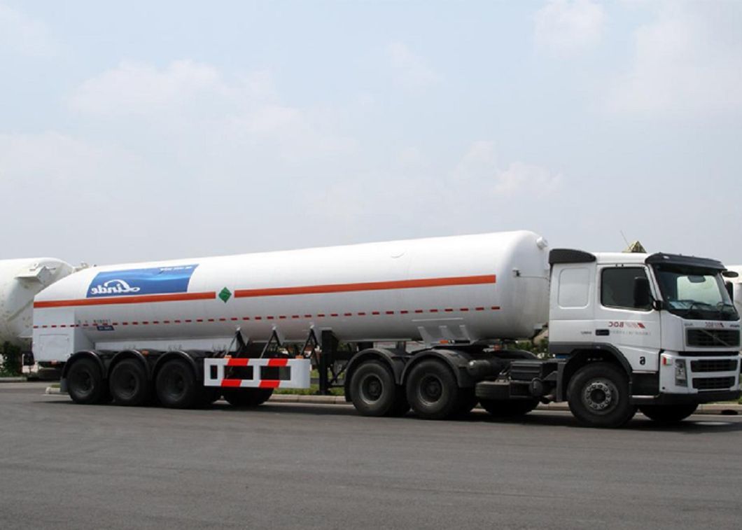 3 Axles 52600L LNG Tanker Semi Trailer for Liquid Natural Gas