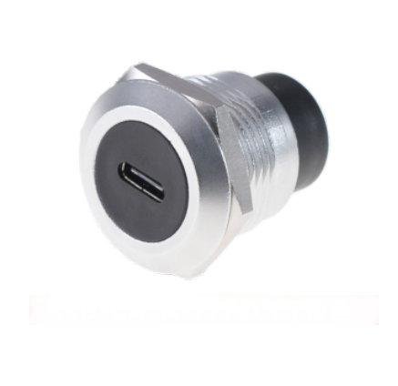 USB TYPE C Zinc Alloy Square Data Connector Dustproof Audio Data Connector for Industrial Electronics Accessories