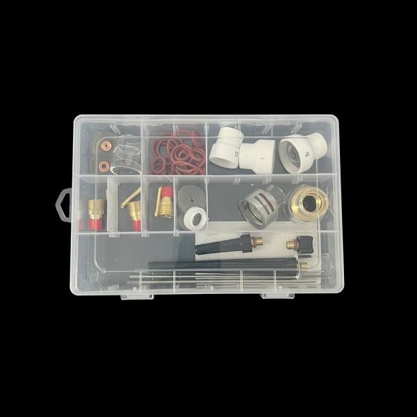 Welding Torch Accessories 48PCS Clear Nozzle Spare Parts Include Collet