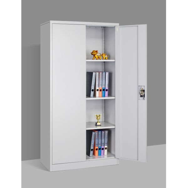Office Metal Filing Cupboard Steel Swing Door Filing Cabinet