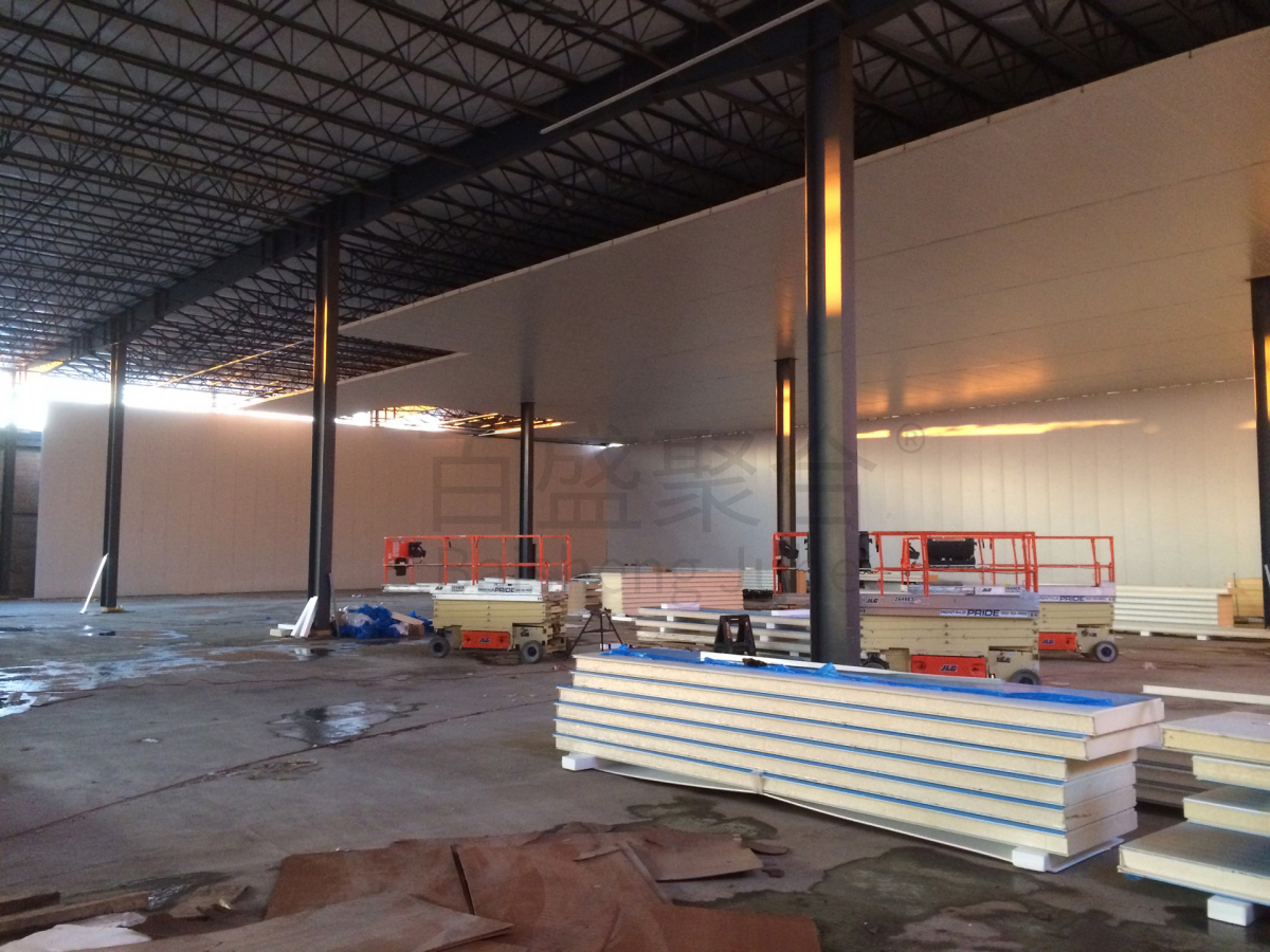 Light Steel Q355 Q235 Walk-in Cold Storage Room 20ft 40ft Container Bending Service
