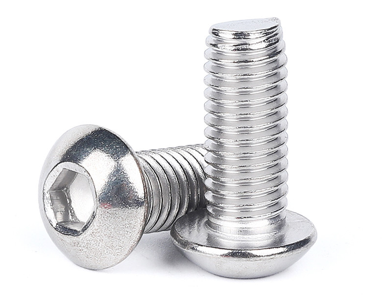 Flat Round Head Hexagon Machine Screw For Solar Mounting Support Customized Service ISO7380
