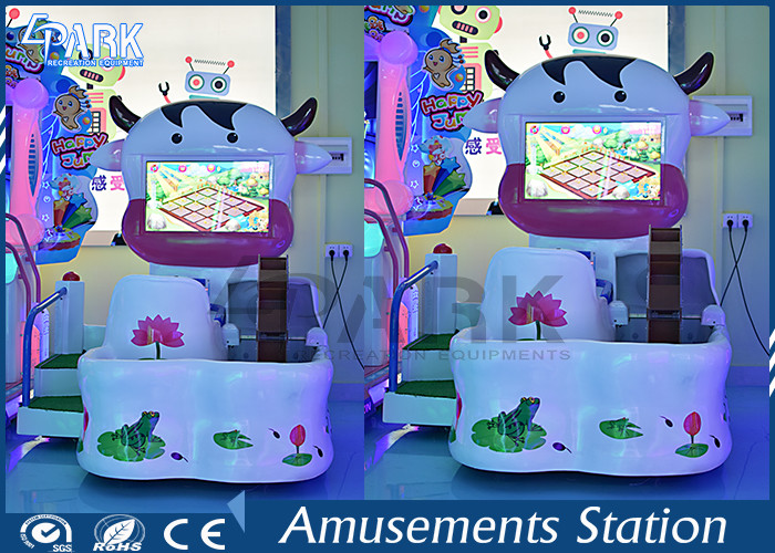 Lovely Cow Design Kids Coin Operated Game Machine 3 Theme Scence