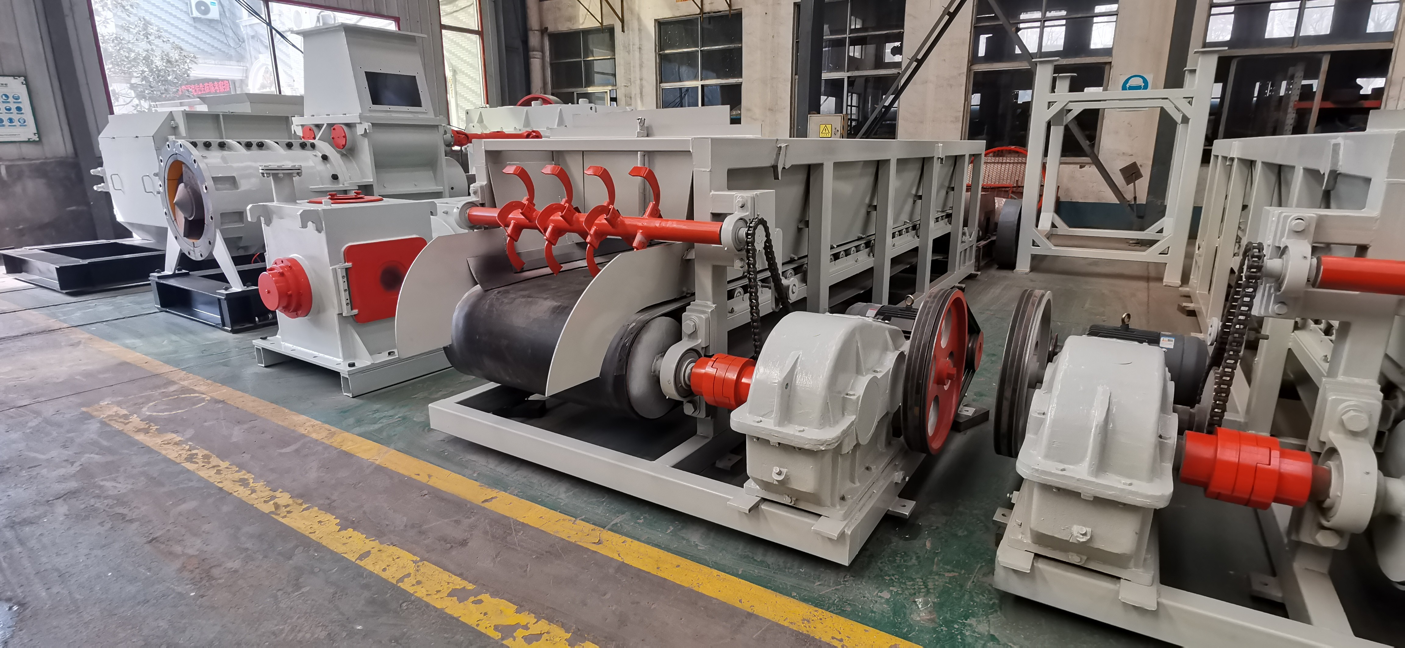 Fired Clay Brick Making Machines Brick Plant Machine for Raw Materials Feeding
