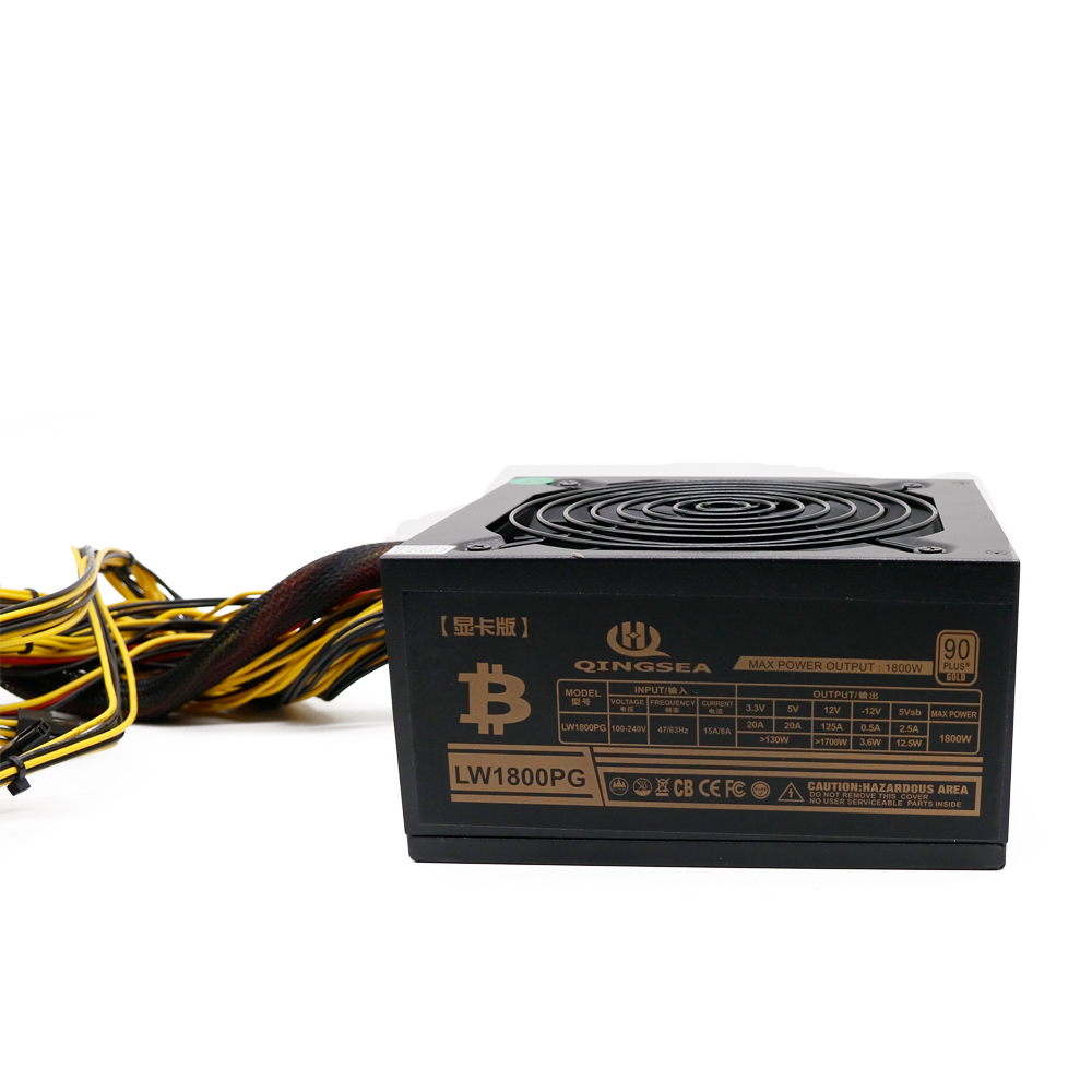 Wholesale 1800W Power Supply Coin Rig Server Case Server Power Supply for machine 1800W 12v
