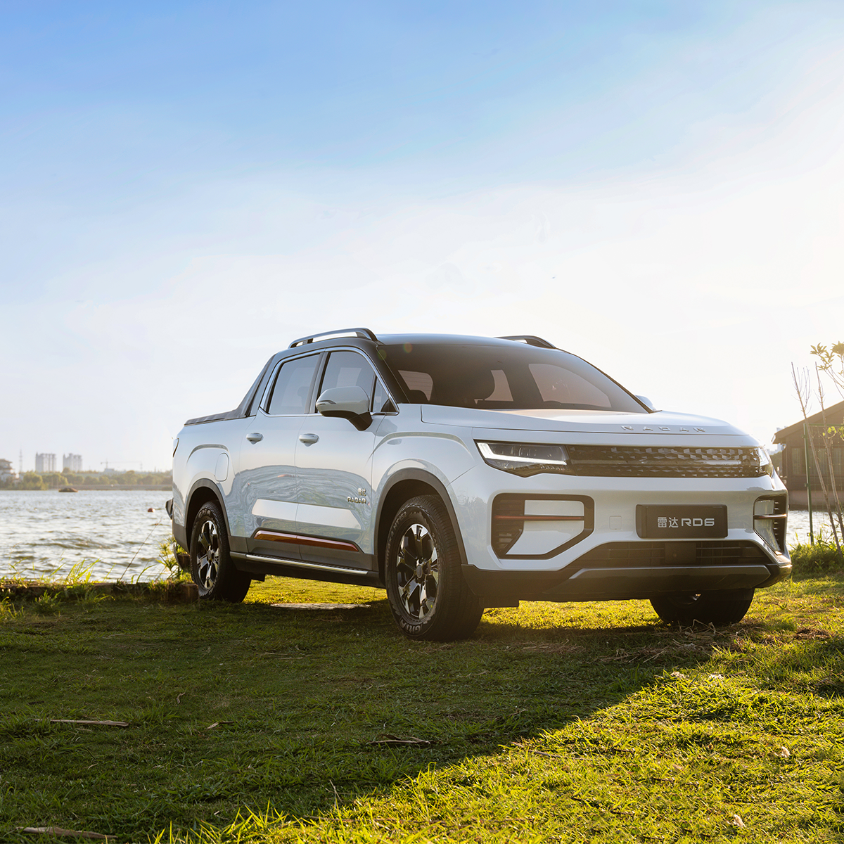 Chinese Brand Geely radar rd6 ev pick up White ev car large storage 5 seats 400km range radar rd6 electro car New Energy vehicle