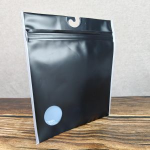 Semi-Transparent EVA Frosted Zipper Bag with Frosted White Matte Finish for