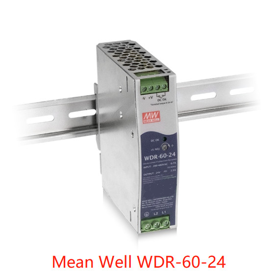60W Mean Well WDR-60-5 Rail Power Supply High Efficiency 93%