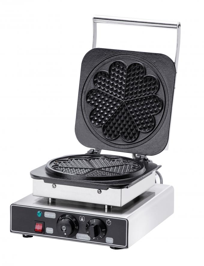 Counter Top Electric Snack Food Processing Equipment Flower Shaped Waffle Maker