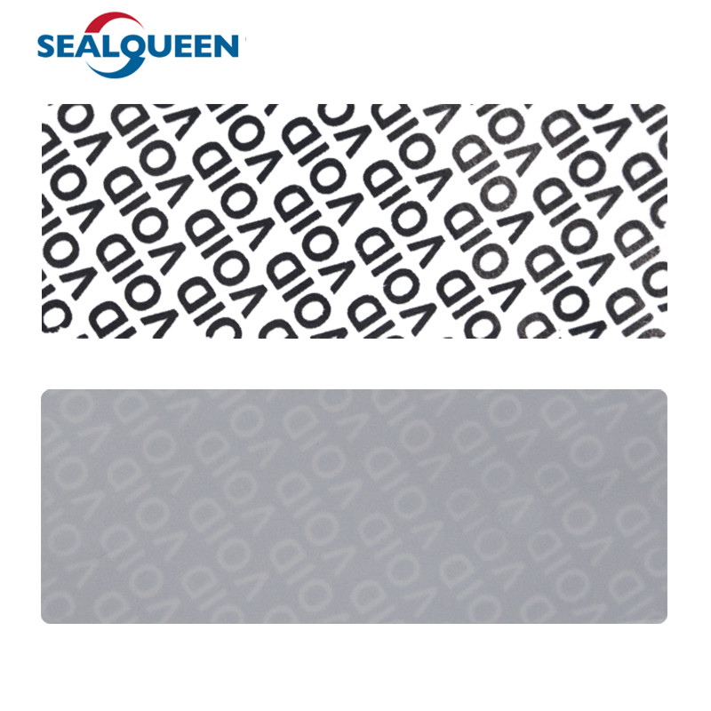 Total Transfer Tamper Evident Stickers Tamper Proof Security Labels Custom Logo