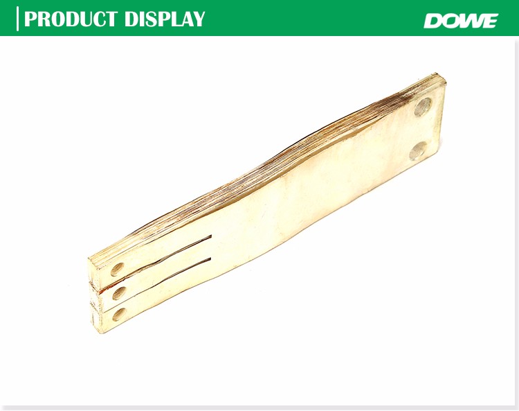 China supplier low voltage bare Ti flexible copper busbar connector