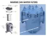 MARINE CAN WATER FILTERS JIS F7121-MARINE CAN WATER STRAINERS JIS F7121