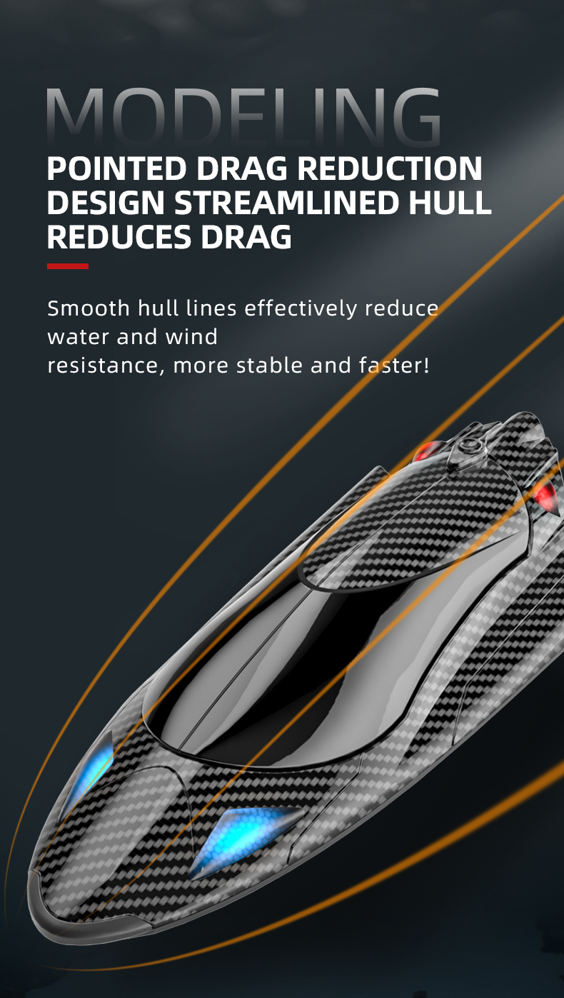 High Speed Turbojet RC Boat Model Fy011 for Racing Competition QTY/CTN 18pcs 4 Hours Charging Time Electric Remote Control