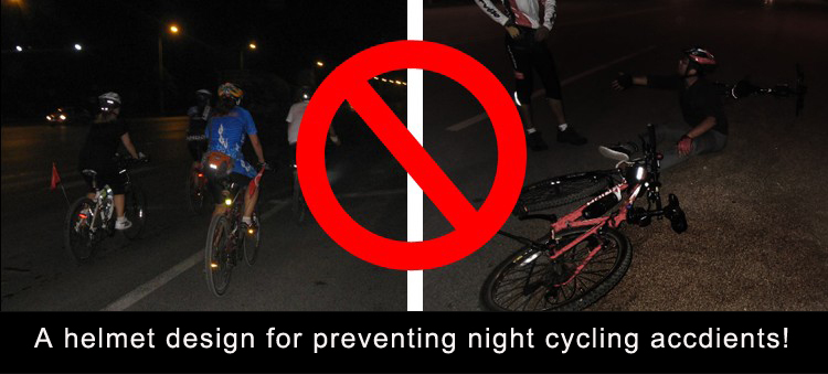 Bike Helmet Night Cycling Safe Helmet Turning Light USB Charge Helmet