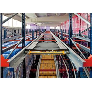  Radio Shuttle Metal Pallet Rack , Material Racking System Custom Design Manufactures