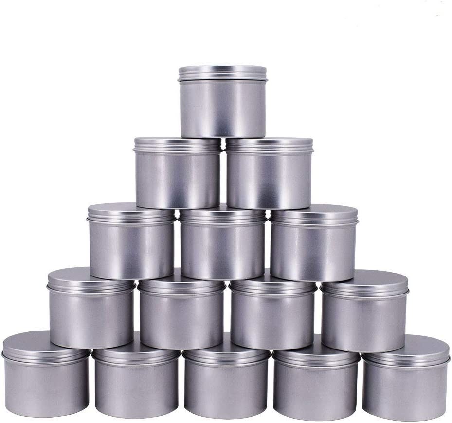 Square Snap Lid Tin Aluminum Jar Cosmetic Candle Packaging Box