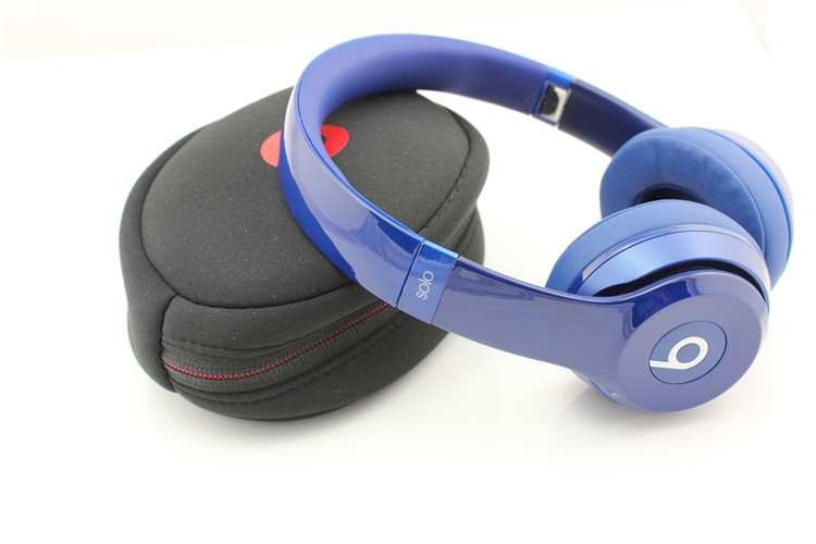 Beats Solo2 Gloss Blue Headphones Beats By Dre Wired Headphones with seal box