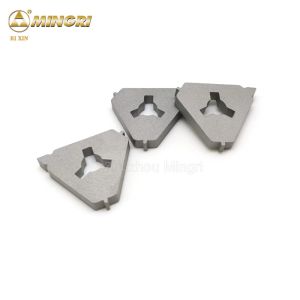 Raw Material Hip Sintering Tungsten Carbide Cutting Tips Triangle For Clean Use
