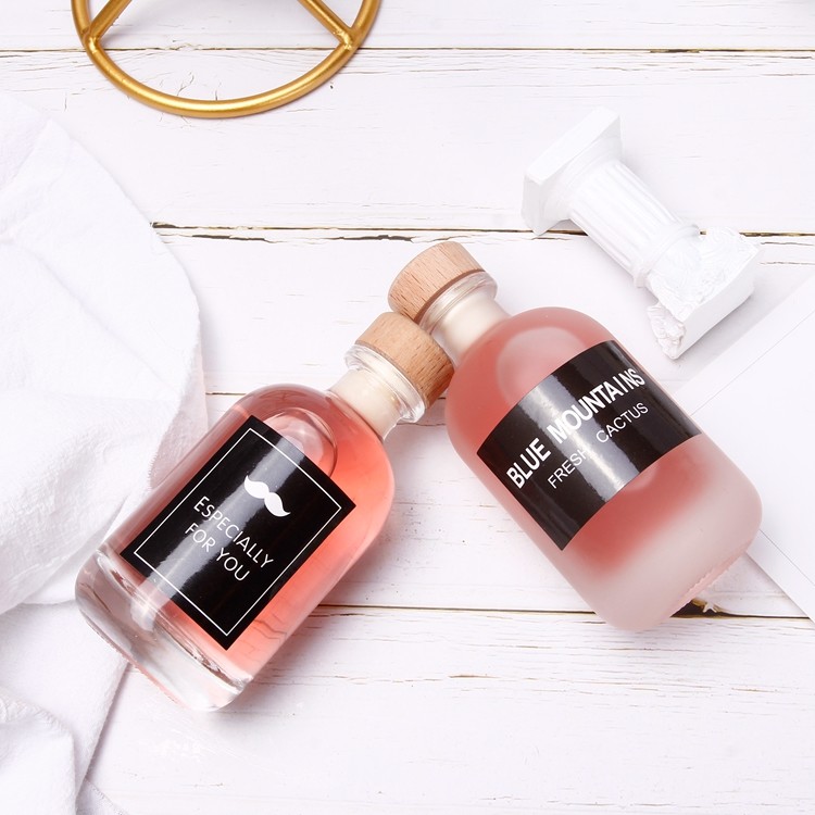 Alcohol Liquor Frosted Empty Glass Wine Bottles 100ML 250ML