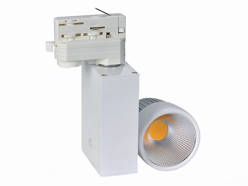 TIWIN Top Quality High CRI High Power Black Commercial 52W COB Gallery LED track lighting 50w for Stores,
