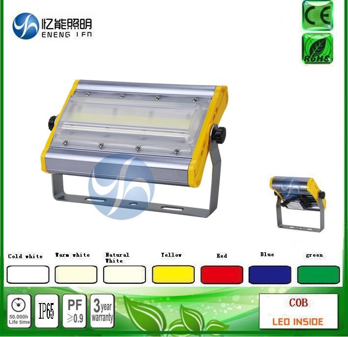 Bridgelux cob 100W 120W led cob flood light led Tunnel lamp140LM/W Red green green blue yellow color with AC85-265V