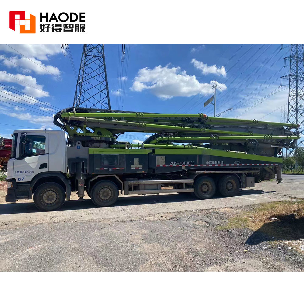 59m Zoomlion Used Concrete Pump Truck Benz Chassis Boom Pump Truck Mounted Concrete Pump