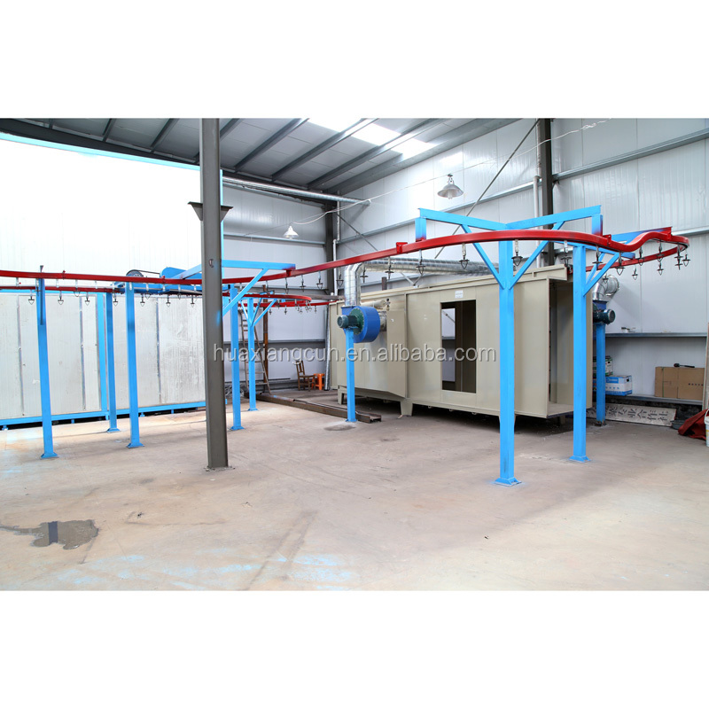 Steel Electrostatic Spraying Assembly Line OEM Power Saving Industrial Powder Coating Machine