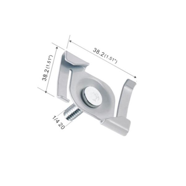 Z Twist On Metal Ceiling Clip Iron Material White / Nickel / Chrome Finished