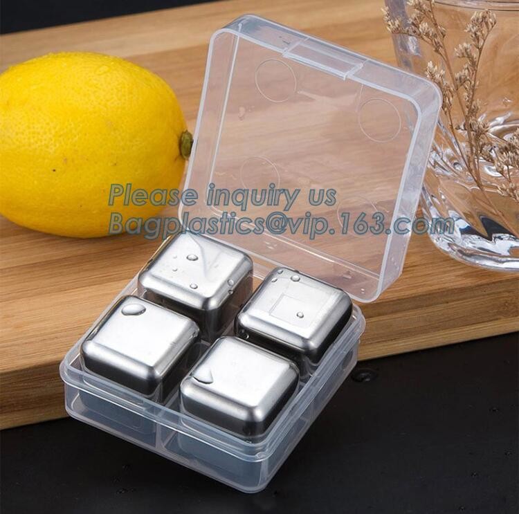 Bar accessories recyclable stainless steel whiskey ice cube stones, Stainless Steel Ice bar cooler, steel bar cold fresh