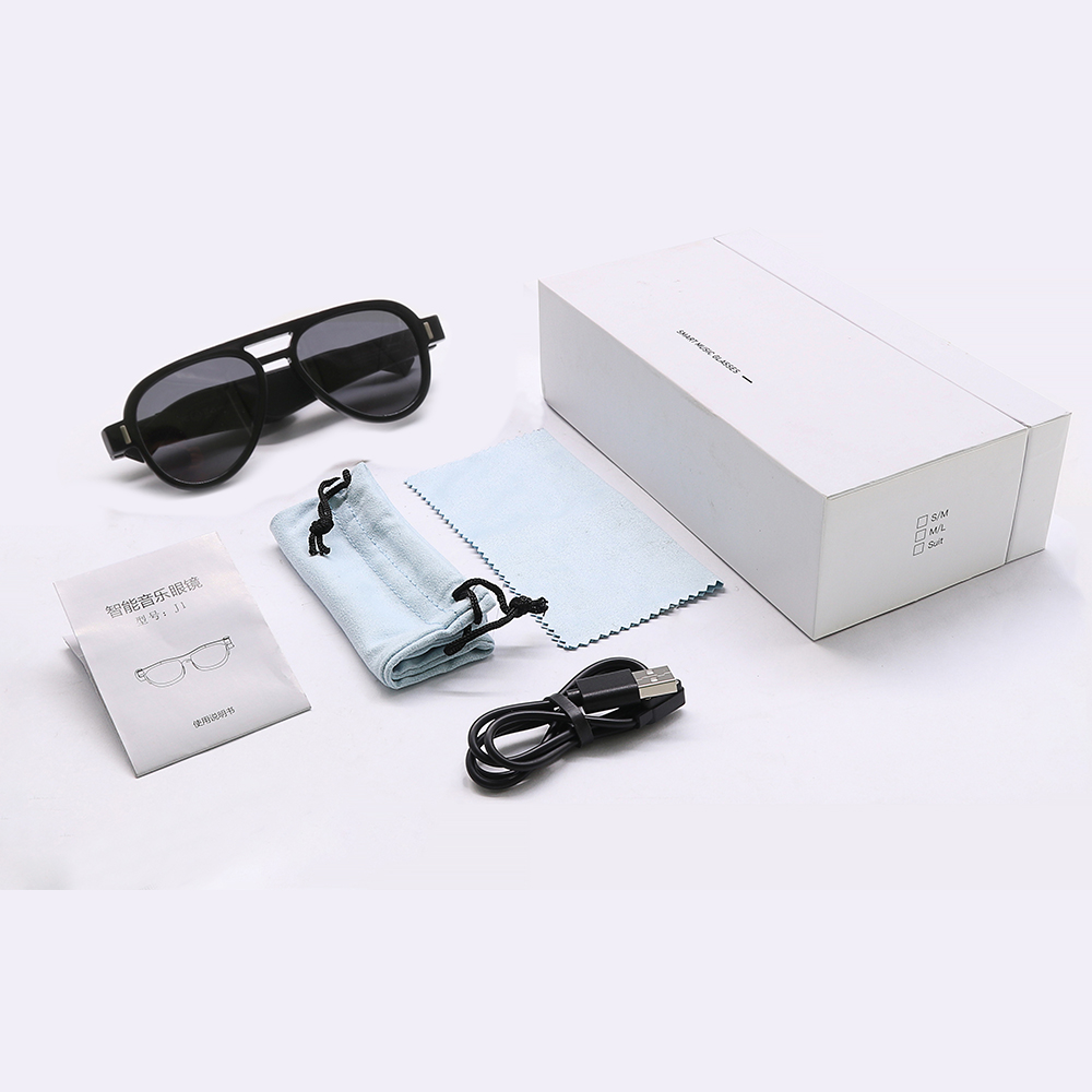 Fashion Glasses 2021 Directional audio Clear Frame Metal Folding Reading Glasses Portable Fold Smart Music Glasses