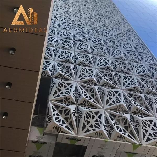 Aluminum perforated 3D panel